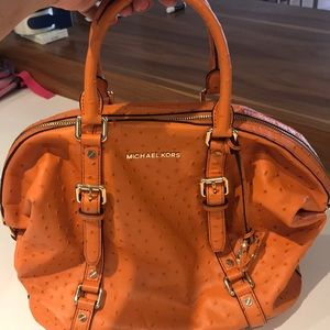 MK handbag and crossbody ostrich design
